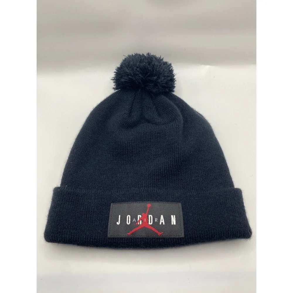 Jordan Jumpman Pom Beanie‎ Youth Black Winter Hat